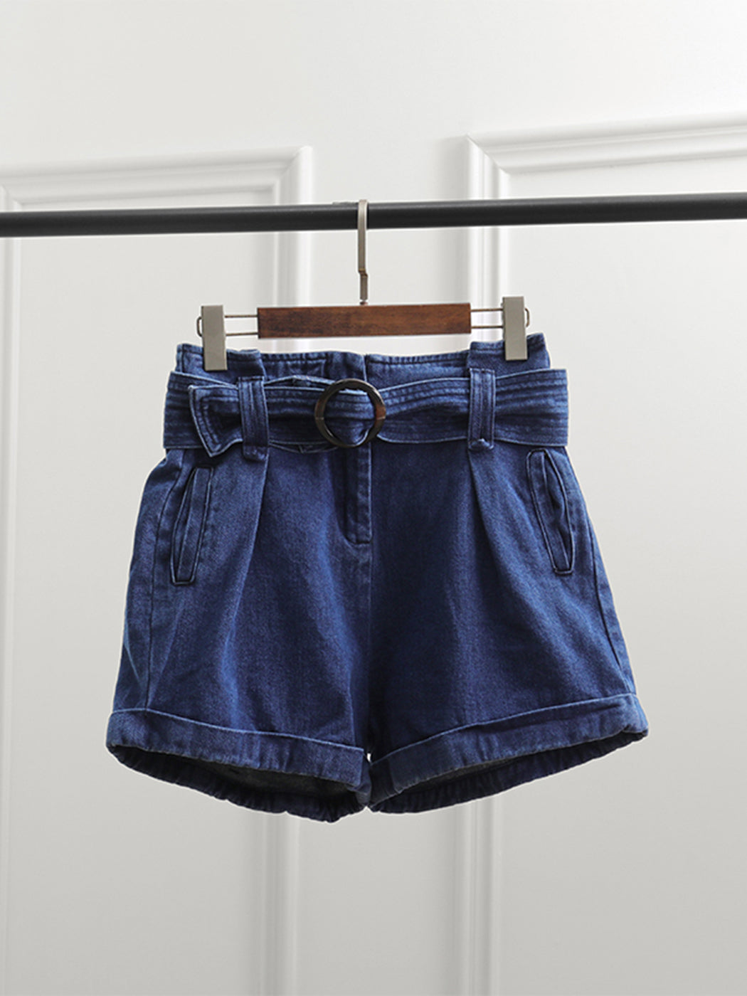 Women Denim Short Rome Summer High Waist Pockets Loose Casual Shorts