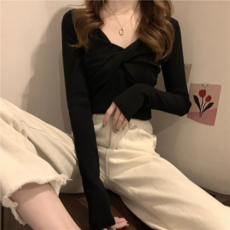 Slim-fit Long-sleeved Top-PUT-239