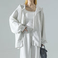 ABS2458GY Gray White Sweatshirt