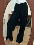 Thickened Fleece Wide Leg Pants Winter Casual Long Pants